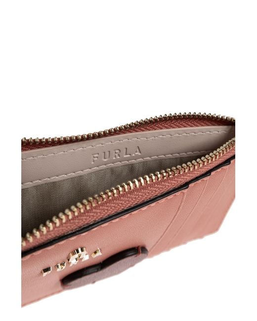 Furla Red Camelia Medium Card Case