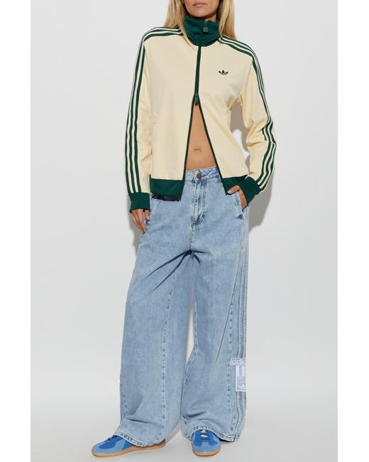 Adidas Originals Green Sweatshirt With Embroidered Logo