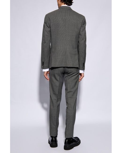 DSquared² Gray Checked Suit, for men