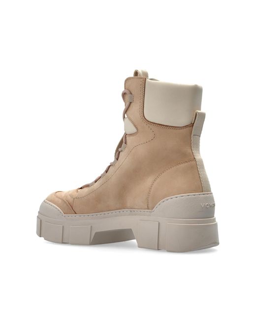 Vic Matié Natural Suede Ankle Boots