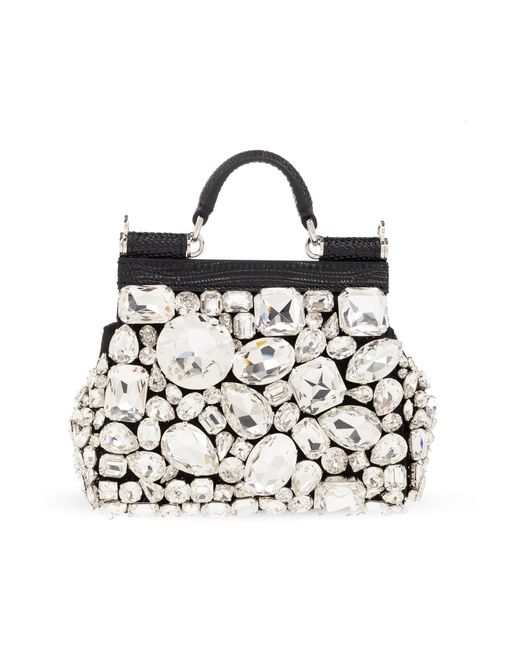 Dolce & Gabbana Black ‘Sicily Mini’ Shoulder Bag