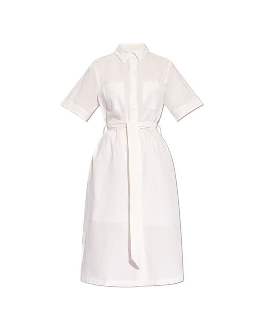 Maison Kitsuné White Shirt Dress