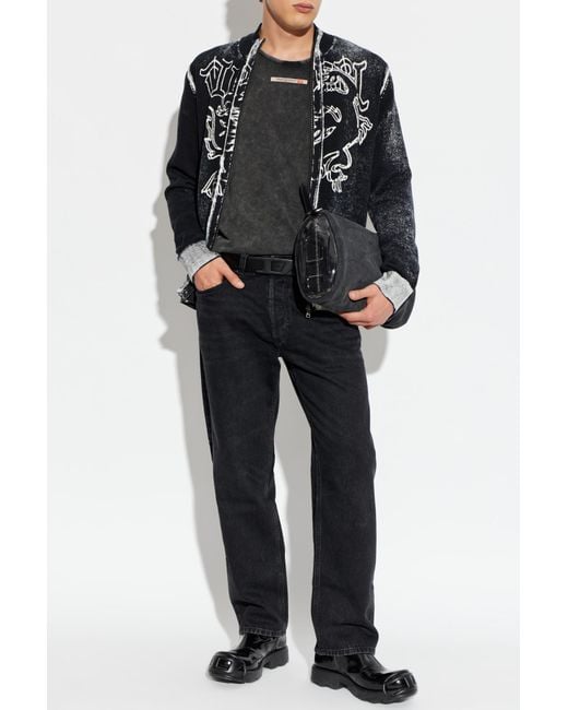 DIESEL Black Cardigan "K-Lauros" for men