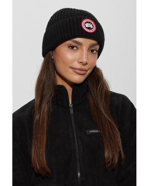 Canada Goose Black Cashmere Hat
