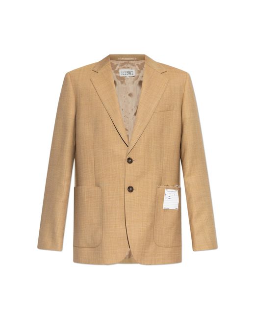 MM6 by Maison Margiela Natural Wool Blazer for men