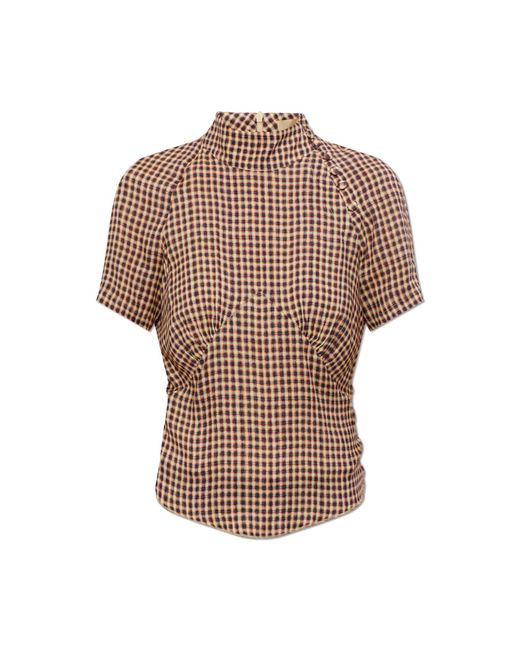 KNWLS Brown Top "Tess"