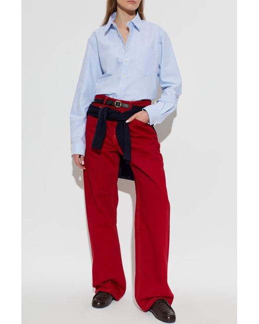 AMI Blue Shirt With Logo