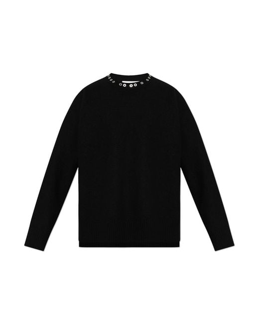 Jil Sander Black Wool Sweater for men