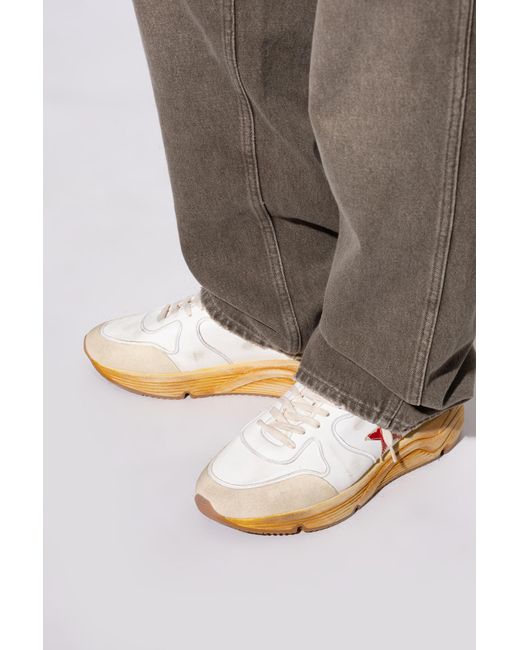 Golden Goose Deluxe Brand White 'Running Sole' Sports Shoes for men