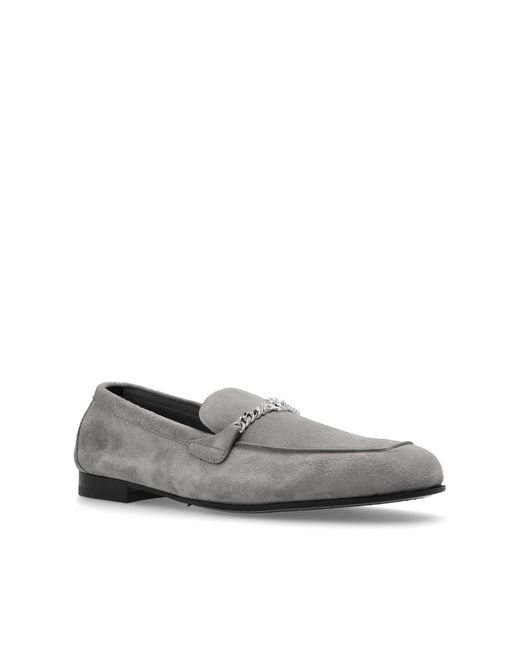 Versace Blue Loafers Type Shoes for men