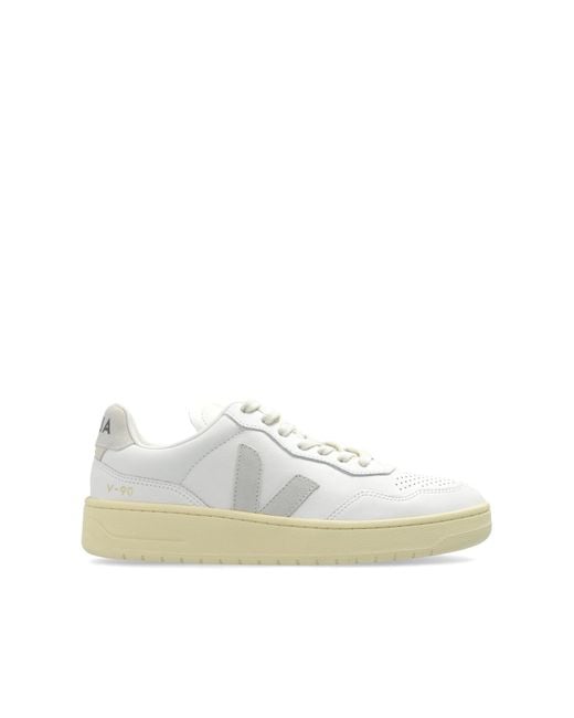 Veja White Sports Shoes 'V-90 O.T. Leather'