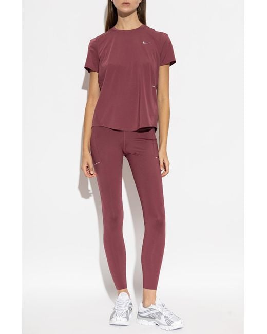 Nike Purple T-Shirt With Logo