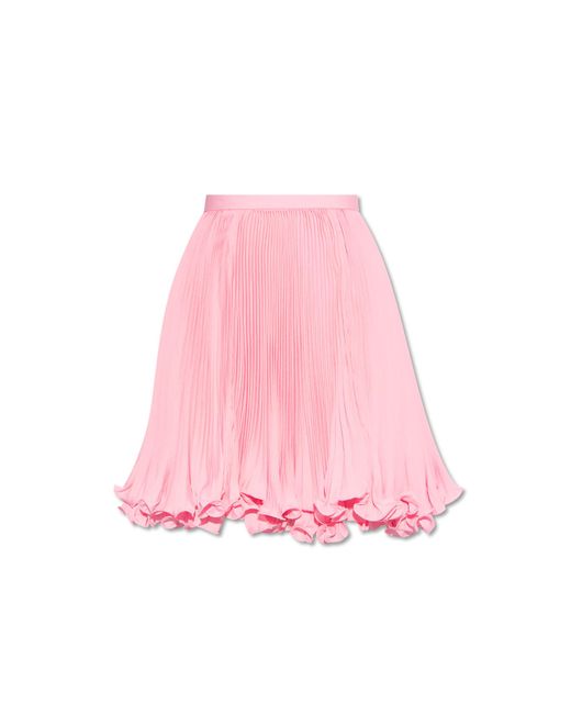 Balmain Pink Pleated Skirt,