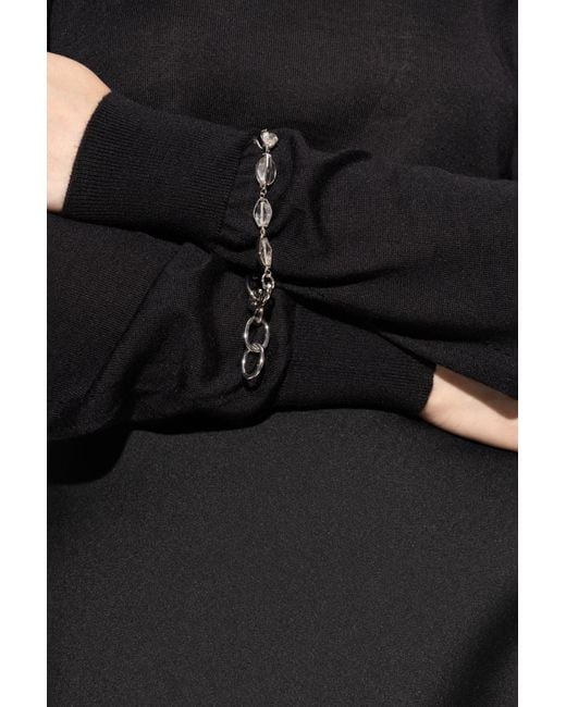 Jil Sander White Bracelet With Applications