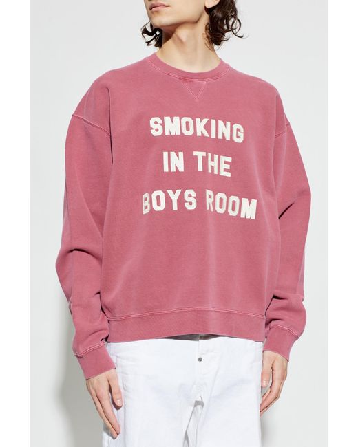 DSquared² Pink Sweatshirt With Patch for men