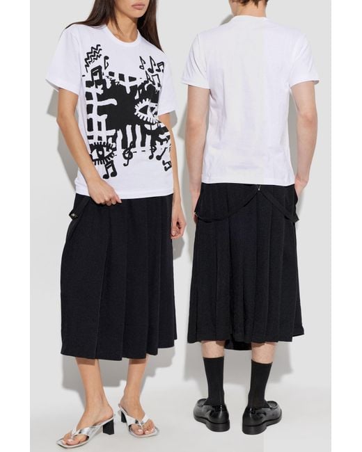 Comme des Garçons Black Skirt With Detachable Suspenders