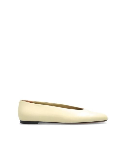 Neous White Ballet Flats 'Beid'