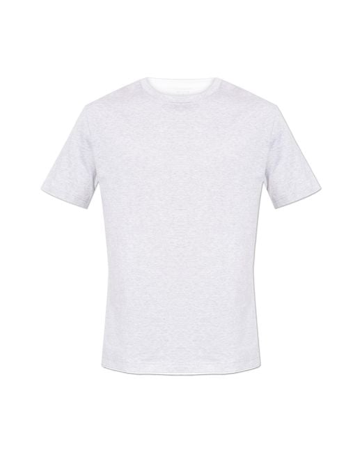 Eleventy White Crew Neck T-Shirt for men