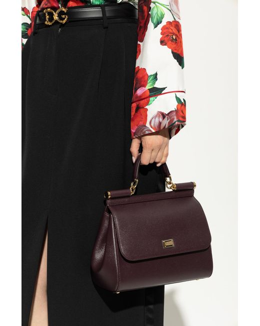 Dolce & Gabbana Black Handbag "Sicily Large"