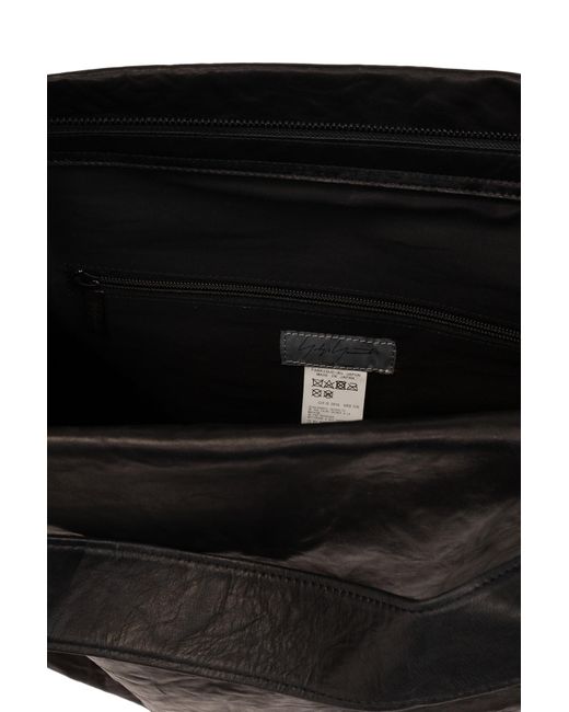 Yohji Yamamoto Black Leather Shoulder Bag, for men
