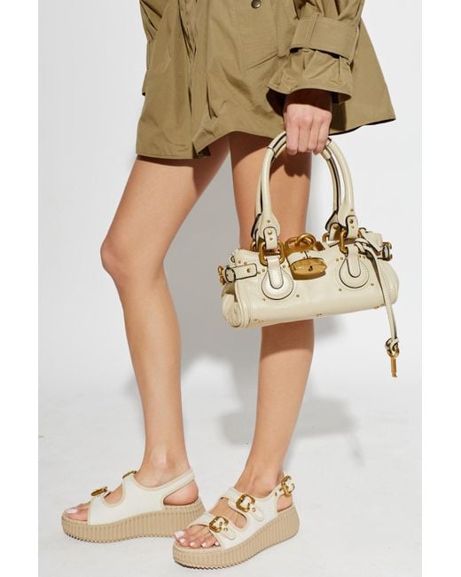 Chloé Metallic 'Paddington Small' Hand Bag