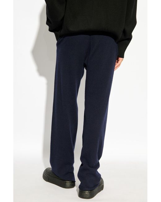 Maison Margiela Black Wool Trousers for men