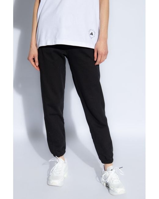 Adidas By Stella McCartney Black Sweatpants With Logo,