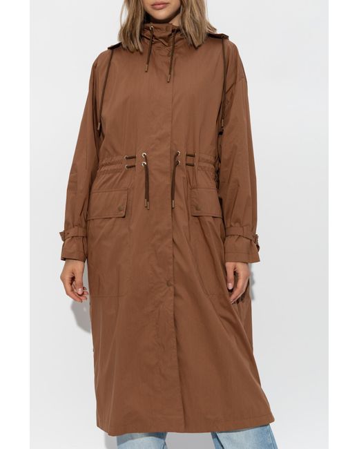 Max Mara Brown Parka With Drawstring Augusta