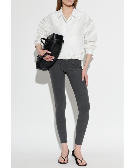 Jil Sander White Lightweight Jacket With Drawstring