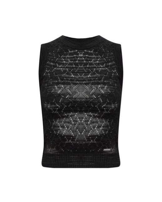 DSquared² Black Transparent Top