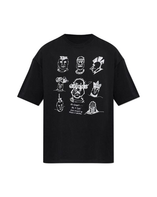 Adidas Originals Black T-Shirt With Print for men