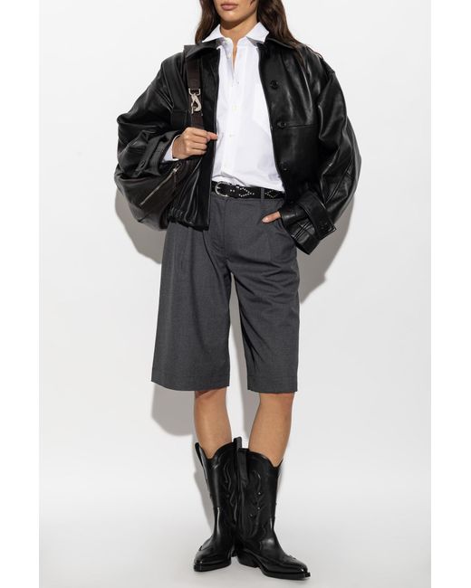 AMI White Short 'Oversize' Shirt