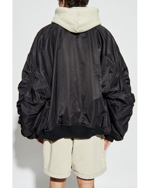 Balenciaga Black Jacket Type Bomber for men