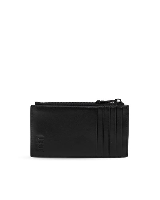 DIESEL Black 'Holi-D' Card Holder for men