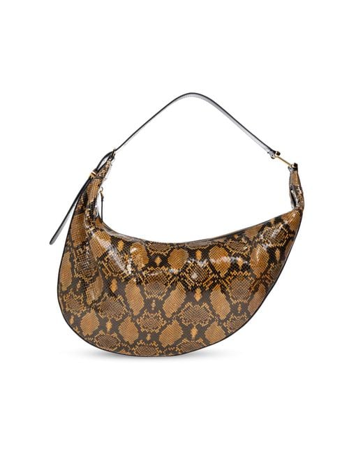 Marni Brown Shoulder Bag With Animal Motif