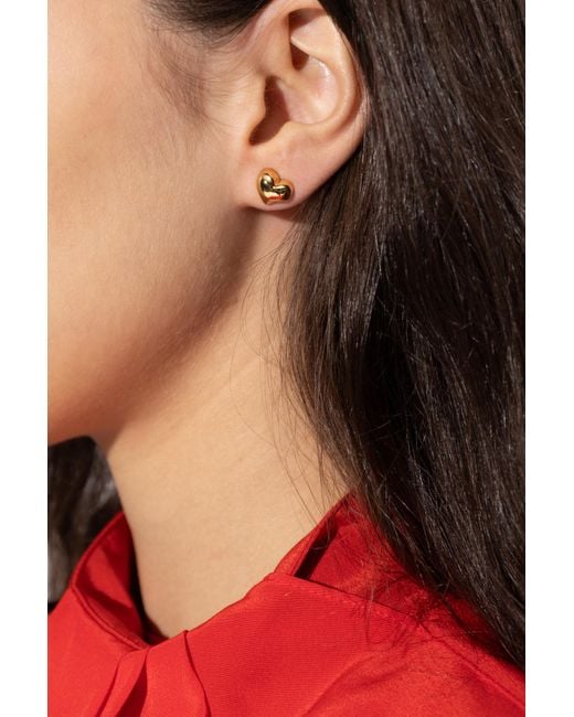 Kate Spade White Heart-Shaped Earrings