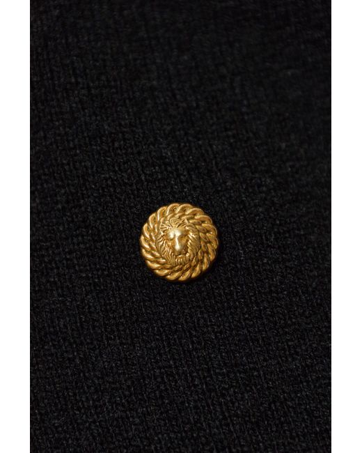 Balmain Black Top With "Logo" Application