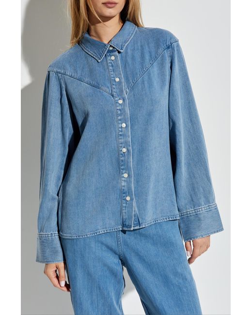 Samsøe & Samsøe Blue Shirt 'Samos'