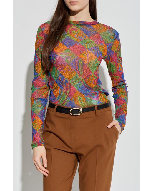 Etro Multicolor Wzorzysty Top – Patterned Top