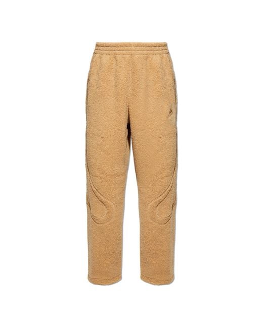 Adidas Originals Natural Fleece Pants With Logo for men