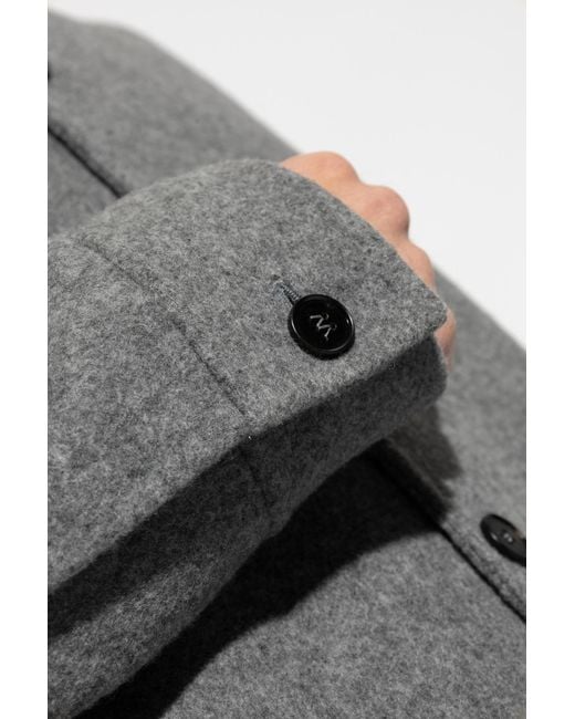 Jil Sander Gray Wool Shirt for men