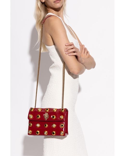 Kurt Geiger Red Shoulder Bag 'Kensington Medium'