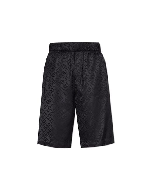 Versace Jeans Couture Blue Trousers With Logo for men