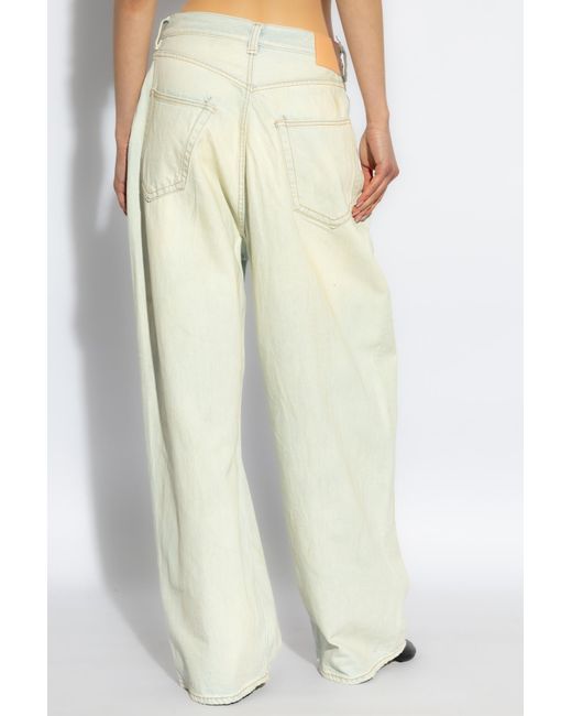 Acne White Baloon Jeans