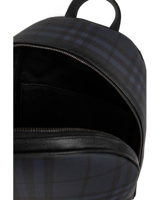 Burberry Black Backpack With Logo for men