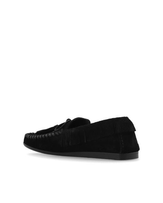Isabel Marant Black Fitza Suede Loafers