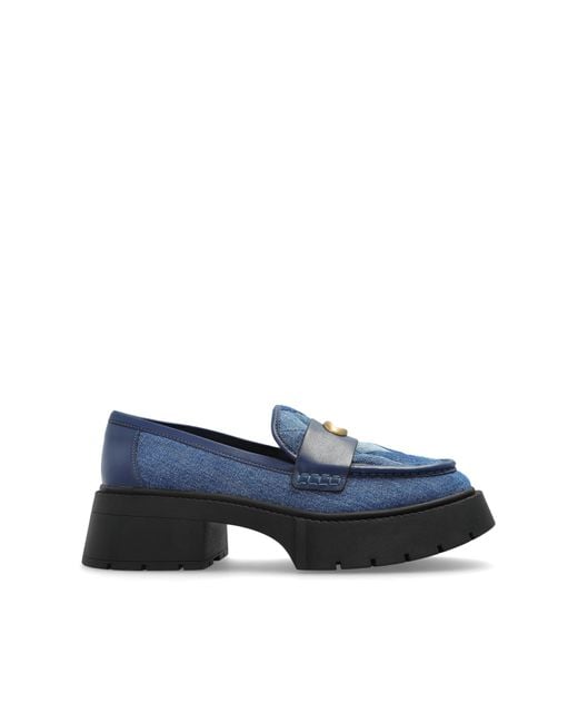 COACH Blue Shoes With Logo