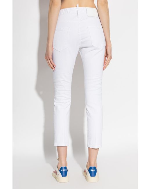 DSquared² White “Teddy” Jeans