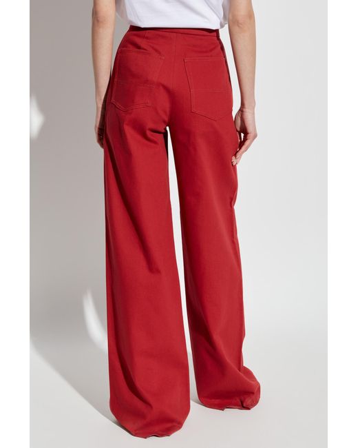 Max Mara Red Trousers Ruggero