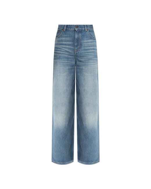Chloé Blue Wide-Leg Jeans